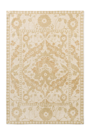 Żółty dywan w ornament Laura Ashley