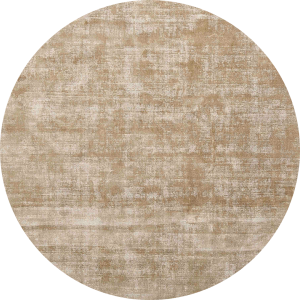 Beżowy okrągły gładki dywan Carpets&More