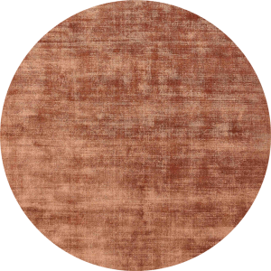 Rdzawy okrągły dywan gładki Carpets&More