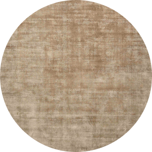 Beżowy okrągły gładki dywan Carpets&More