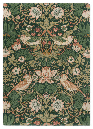 Zielony dywan w kwiaty Morris & Co