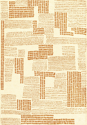 Geometryczny beżowo - piaskowy dywan Louis De Poortere