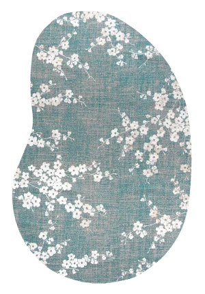 Louis de Poortere Dywan Sakura Lake Blue 9850