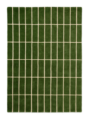 Zielony dywan w kratkę Marimekko