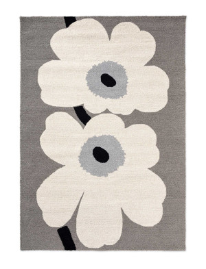 Szaro-bezowy dywan na balkon Unikko marka Marimekko