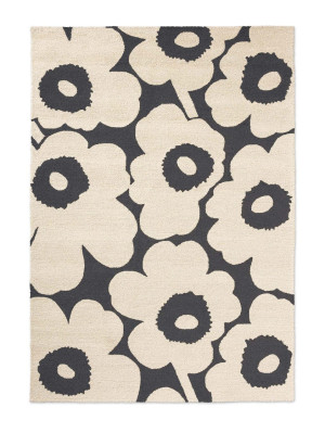 Czarno-biały dywan na balkon Unikko marka Marimekko