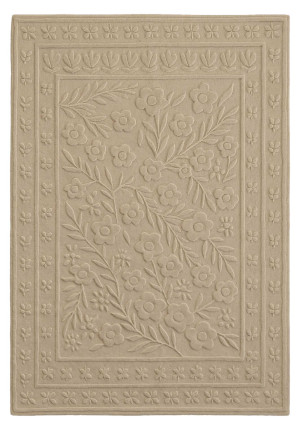 Carpets & More beżowy dywan wełniany Polka 5212