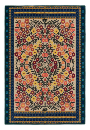 Carpets & More kolorowy dywan wełniany Folk 5216