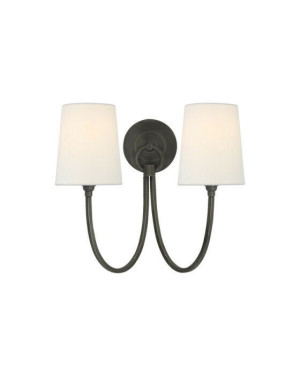 Visual Comfort Reed vägglampa dubbel brons