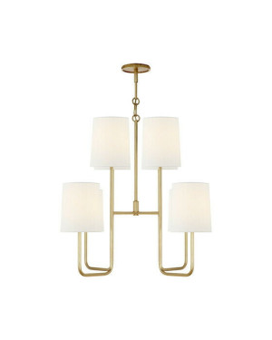 Visual Comfort Go Lightly takkrona Gilded/linne M