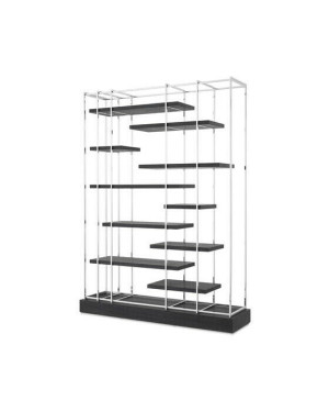 Eichholtz Ward hylla nickel charcoal grå OUTLET