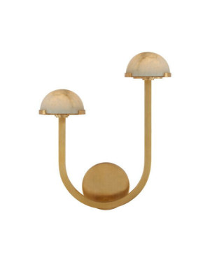 Visual Comfort Pedra 15" vägglampa vänster antik mässing