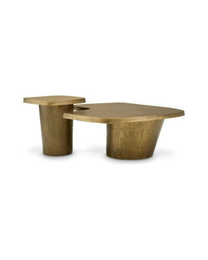 Eichholtz Pierro soffbrod vintage mässing 2-set