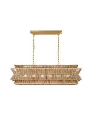 Visual Comfort Antigua 54" taklampa linjär natural abaca