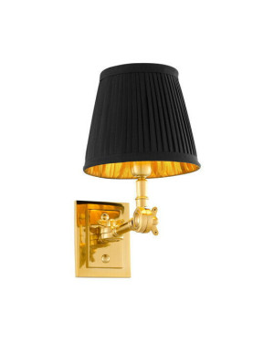 Eichholtz Wentworth vägglampa guld/svart