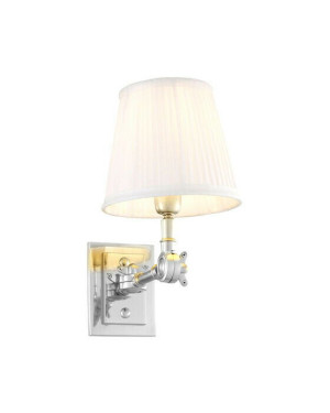 Eichholtz Wentworth vägglampa nickel/vit