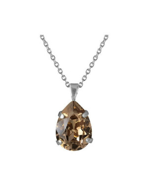 Caroline Svedbom Mini Drop halsband greige rhodium