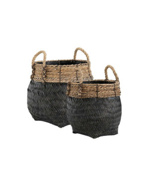 Artwood Davao förvaringskorgar svart 2-set