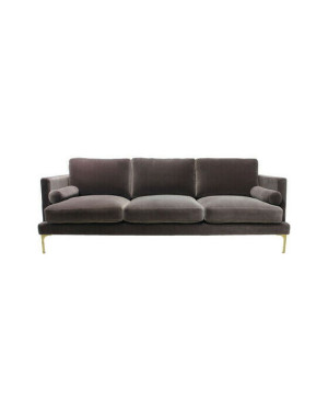 Ruth & Joanna Bonham soffa 3-sits huckleberry/mässing