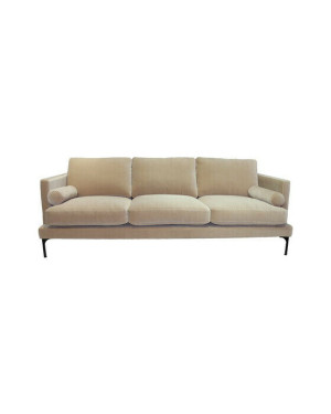 Ruth & Joanna Bonham soffa 3-sits ivory/svart