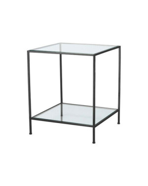 Ruth & Joanna Fleur sidobord svart krom
