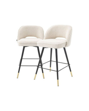 Eichholtz Cliff barstolar bouclé cream 2-set