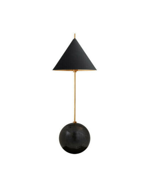 Visual Comfort Cleo Orb Base skrivbordslampa antik mässing/svart