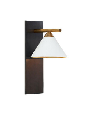 Visual Comfort Cleo vägglampa brons/vit