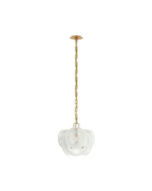 Visual Comfort Loire Petite takkrona guld/vitt glas