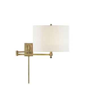Visual Comfort Hudson vägglampa antik mässing