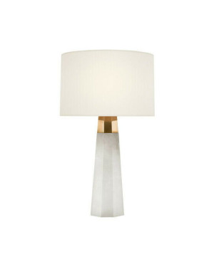 Visual Comfort Olsen 15" portabel bordslampa alabaster