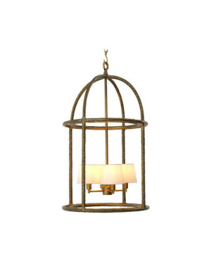 Eichholtz Montrose taklampa vintage mässing