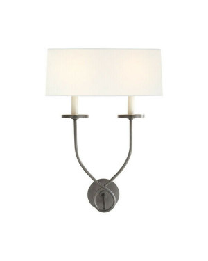 Visual Comfort Symmetric Twist vägglampa dubbel brons