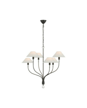 Visual Comfort Griffin takkrona brons L