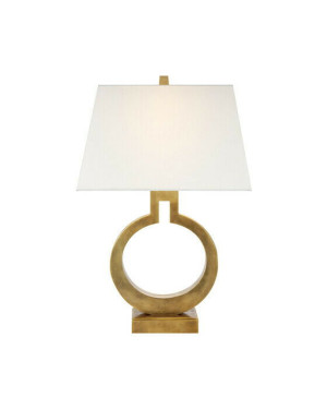 Visual Comfort Ring Form bordslampa antik mässing