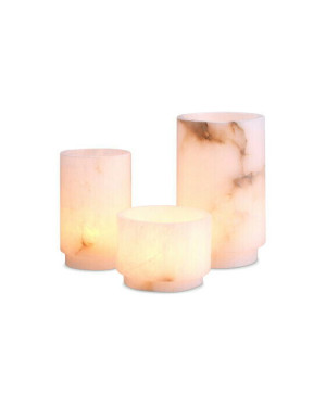 Eichholtz Leonidas ljushållare alabaster 3-set