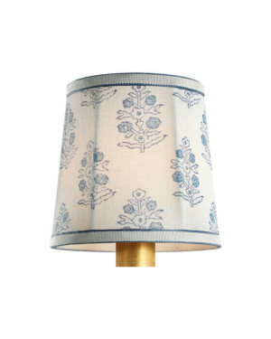 Visual Comfort Schumacher 5" lampskärm blue aditi soft empire