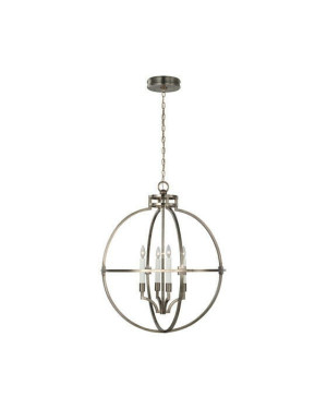 Visual Comfort Lexie 30" Globe taklampa antik nickel