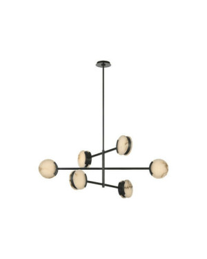 Visual Comfort Melange 48" takkrona justerbar brons