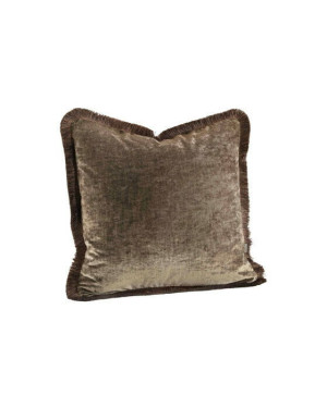 Artwood Garda Velvet kuddfodral fransar taupe