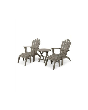 Artwood Adirondack solstolar med vintage sidobord