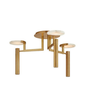 Visual Comfort Melange Floating Disc takkrona antik mässing L