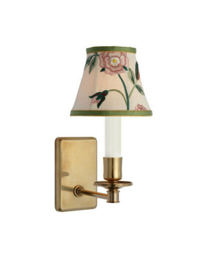 Visual Comfort Tara 11" vägglampa antik mässing/royal silk