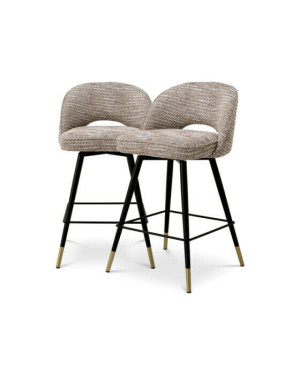 Eichholtz Cliff barstol mademoiselle beige 2-set
