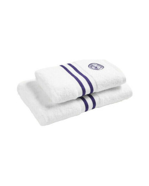 Wimbledon Baseline Stripe handduk lila 2-set