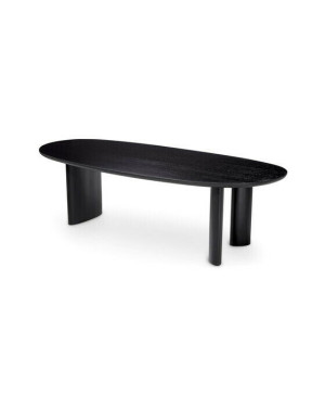 Eichholtz Lindner matbord black veneer
