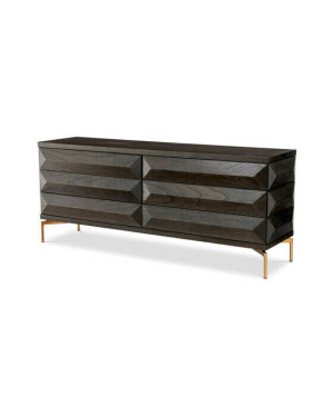 Eichholtz Denver byrå mocha oak veneer
