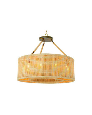 Eichholtz Bernardi taklampa natural rattan