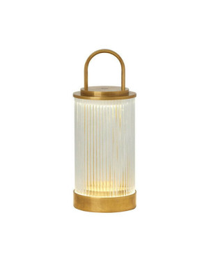Visual Comfort Tawa bordslampa uppladdningsbar mässing