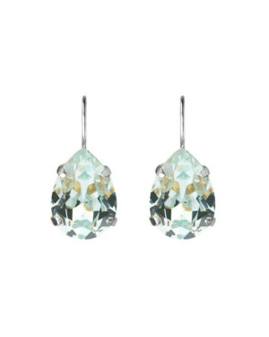 Caroline Svedbom Mini Drop Clasp örhängen rhodium light azore